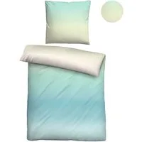 Biberna Bettwäsche 0025006, Soft-Seersucker, 2 teilig, absolut bügelfrei, 100% Baumwolle, mit Reißverschluss, ganzjährig