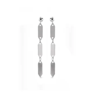Luxenter Ohrringe, 925er Sterlingsilber, rhodiniert