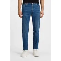 HUGO Tapered-fit-Jeans Brody mit Stone-washed-Finish