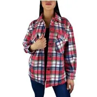 Worldclassca Flanellhemd Worldclassca Oversized Karo Hemd Hemdjacke Kariert Holzfällerhemd