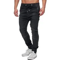 Tazzio Straight-Jeans 16505 Sweat Hose im Biker-Look & Jogger-Stil