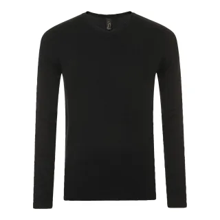 SOLS Herren Glory V-Ausschnitt Pullover (Schwarz)