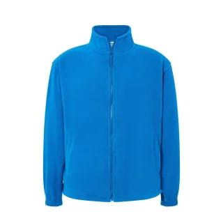 JHK - Fleecejacke Durchgehender Reißverschluss für Herren (Aquablau)