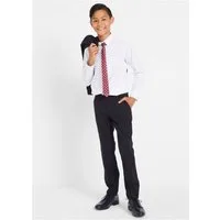 bonprix Anzug (Set, 4-tlg) bestehend aus Hose mit verstellbarem Bund, Hemd, Sakko und Krawatte