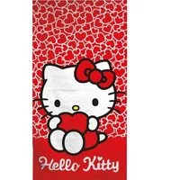 Wisam Badetuch Hello Kitty Hearts Badehandtuch, Strandtuch 70x140cm Schnelltrocknend, 100% Polyester (1-St)