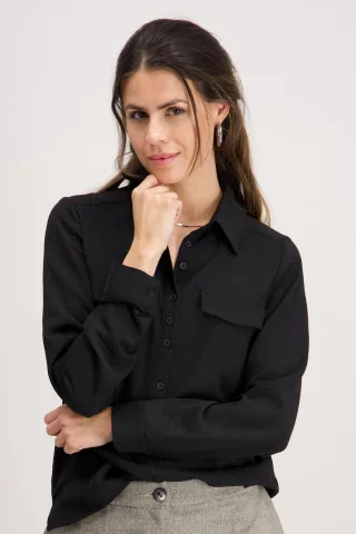 signe nature - Bluse schwarz - Gr. - 38
