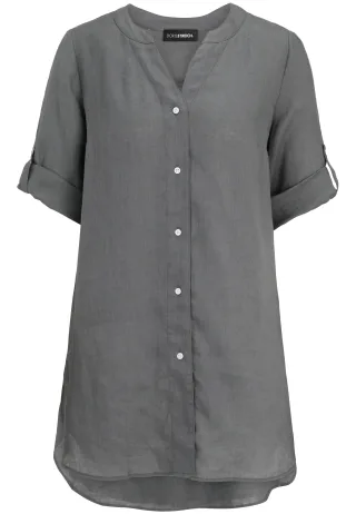 Doris Streich - Bluse grau - Gr. - 48