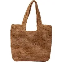 Zaewry Strandtasche Stroh Handtasche Damen Sommer Taschen Umhängetasche Damen, Boho Stil Shopper Damen Groß für Strand, Reisen, Urlaub, Shopping