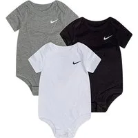 Nike Sportswear Body für Babies (Packung, 3-tlg) für Babys, im 3er-Pack, mit Rundhalsausschnitt, Kurzarm-Design