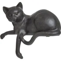 Moritz Dekofigur Dekofigur Katze 20cm Kater liegend, Polyresin Figuren Deko Geschenk Geometrische TierFigur Modern Skulptur