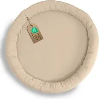 lilimaus Bodenkissen Sitzkissen für Kinder aus Musselin - Spielmatte & Kuschelecke, mit zarter Rüscheneinfassung - zum Lesen, Spielen & Kuscheln