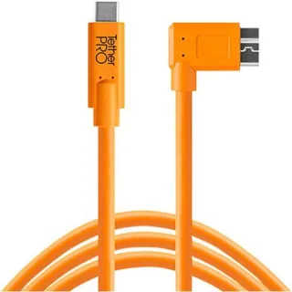 Tether Tools USB-C zu 3.0 Micro- B Right Angle 4,60m orange