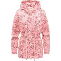 Ragwear Anorak Eddens Print Übergangsjacke mit Animal-Print und Kapuze