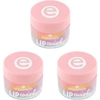 Essence Lippenpflegemittel LIP swirl sugar scrub, 3-tlg., 3-tlg., pflegend