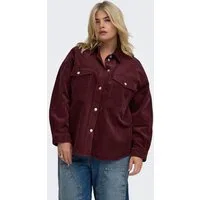 ONLY CARMAKOMA Langarmbluse CARTIGGY L/S CORD SHACKET PNT NOOS Baumwolle, Cord
