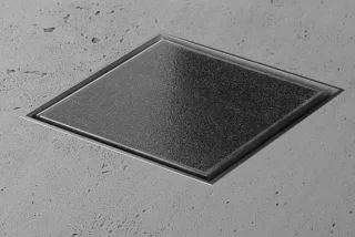 ESS Aqua Jewel Quattro 10x10 cm, Fliese, variable Sperrwasserhöhe von 50 bis 25 mm, AJQ-10x10-T AJQ-10x10-T