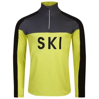 Dare 2B - "Ski" Base Layer Oberteil für Herren (Neon-Grün/Ebenholz-Grau)