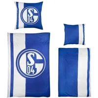 FC Schalke 04 Bettwäsche FC Schalke 04 Bettwäsche Streifenmuster Wende