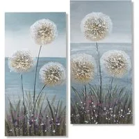 formano Wandbild Leinwandbilder, Pusteblumen, Höhe: 60cm, Farbe: Mehrfarbig, Motiv: Pusteblumen
