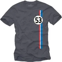 MAKAYA Print-Shirt Herren Geschenke für Autoliebhaber 53 Tuning Motiv Retro Vintage Auto