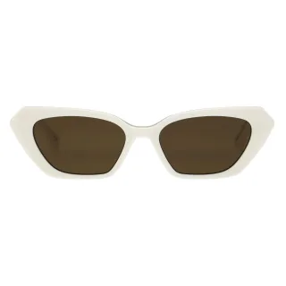 AllSaints - Katzenauge-Sonnenbrille für Damen (Cremefarbe)