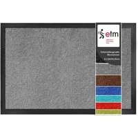 Floordirekt Fußmatte Monochrom, Rutschfeste Schmutzfangmatte Indoor, 30°C Maschinenwaschbar, Rechteckig, Höhe: 7 mm, Geeignet für Trockner & Fußbodenheizungen, UV-Beständig, Antistatisch