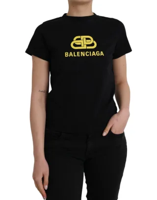 Balenciaga Logo T-Shirt mit kurzen Ärmeln 641674 Tjv53