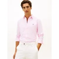 Tommy Hilfiger Langarmhemd OXFORD DOBBY Button-down-Kragen, regular fit, Businesshemd