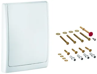 Grohe Abdeckplatte 43179 komplett für WC-Drucksp. Wandeinbau alpinweiß, 43179SH0 43179SH0
