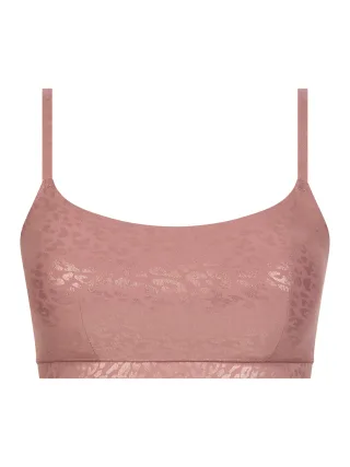 Chantelle Lingerie - SOFTSTRETCH Bustier mit Rundhalsausschnitt pink leo shimmer - Gr. - 2XL