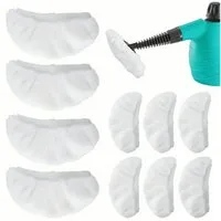 MOPUEA Wischmopp 10St Wiederverwendbare Tücher für Bodenwischer Baumwolle-Wischbezug, (Pflegeleicht und hygienisch, 10-St), Verpackungsinhalt: 10 × Reinigungstuchabdeckung