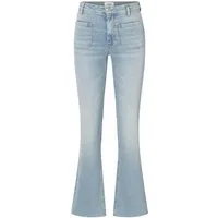 JOOP! Bootcut-Jeans Ella hohe Taille, offene Kante am Saum