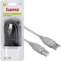 Hama USB-Kabel Anschlusskabel USB 2.0 3m USB-Kabel, USB Typ A,USB Typ A, Keine (300 cm), USB 2.0 PC Notebook Maus Tastatur Drucker Scanner Webcam Festplatte