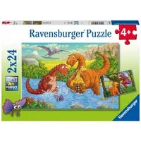 Ravensburger Puzzle Ravensburger Kinderpuzzle - 05030 Spielende Dinos - Puzzle für..., 24 Puzzleteile