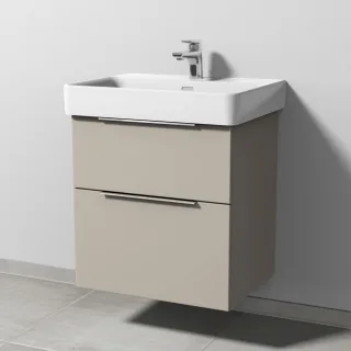 Sanipa 3way Waschtischunterbau zu Laufen Pro S Waschtisch mit 2 Auszügen, Kaschmir-Matt UP7661U