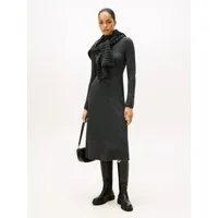 Tommy Hilfiger Strickkleid SOFT WOOL LS MOCK-NK SWT DRESS aus reiner Wolle