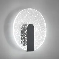 BlingBin LED Wandleuchte Innen LED, 5W Rund Modern Wandlampe Wandbeleuchtung aus Acryl, 500LM, LED fest integriert, Kaltweiß, Kaltes Weiß 6500K, Wandlampe Innen für Wohnzimmer, Treppenhaus, Flur