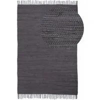 carpetfine Teppich Kelim Chindi uni, auch als Läufer, rechteckig, Höhe: 5 mm, Wendeteppich, reine Baumwolle, handgewebt, Uni-Farben, mit Fransen