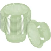 Spetebo Schneckenkante Kunststoff Schneckenschutz Ring 20 cm grün - 20 Stück, 20x20x20 cm, Set, 20-St., Schneckenschutz Ring, Schädlingsabwehr und Bewässerungshilfe