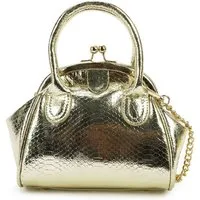 Harpa Henkeltasche VALENTINA, in glänzender Kroko-Optik