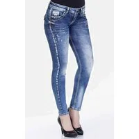 Cipo & Baxx Slim-fit-Jeans Jeans mit Used-Elementen, WD242