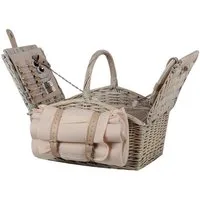 UNUS GARDEN Picknickkorb Picknick Komplettset für 2 Personen (1 St., 28/40x32x48 cm (HxBxL), inklusive Picknickdecke und inklusive Besteck, Geschirr, uvm.