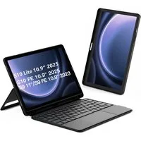 Inateck Hülle für Samsung Galaxy Tab S10 Lite/S10 FE/S9 FE/S9 Tastatur mit Touchpad (Hoch-/Querformat Ständer, Abnehmbar)