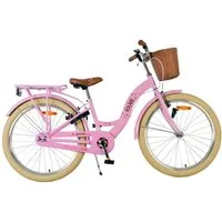 Volare Kinderfahrrad Volare Blossom Kinderfahrrad für Mädchen - 24 Zoll in Rosa, Vorderradbremsen, geschlossener Kettenschutz