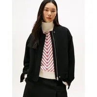 Tommy Hilfiger Bomberjacke WOOL TEXTURE REG BOMBER mit Wolle