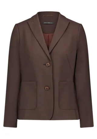 Betty Barclay - Kurzblazer mit geradem Schnitt braun - Gr. - 48