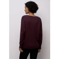 STREET ONE Strickpullover mit Materialmix