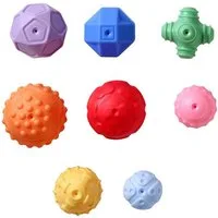 vertbaudet Lernspielzeug 8er-Set Baby Sensorikbälle