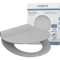 Schütte WC-Sitz SLIM, Duroplast, Absenkautomatik, Schnellverschluss, besonders flache Form