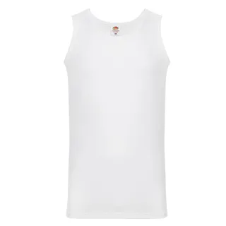 Fruit of the Loom - "Valueweight" Top für Herren - Athletisch (Weiß)
